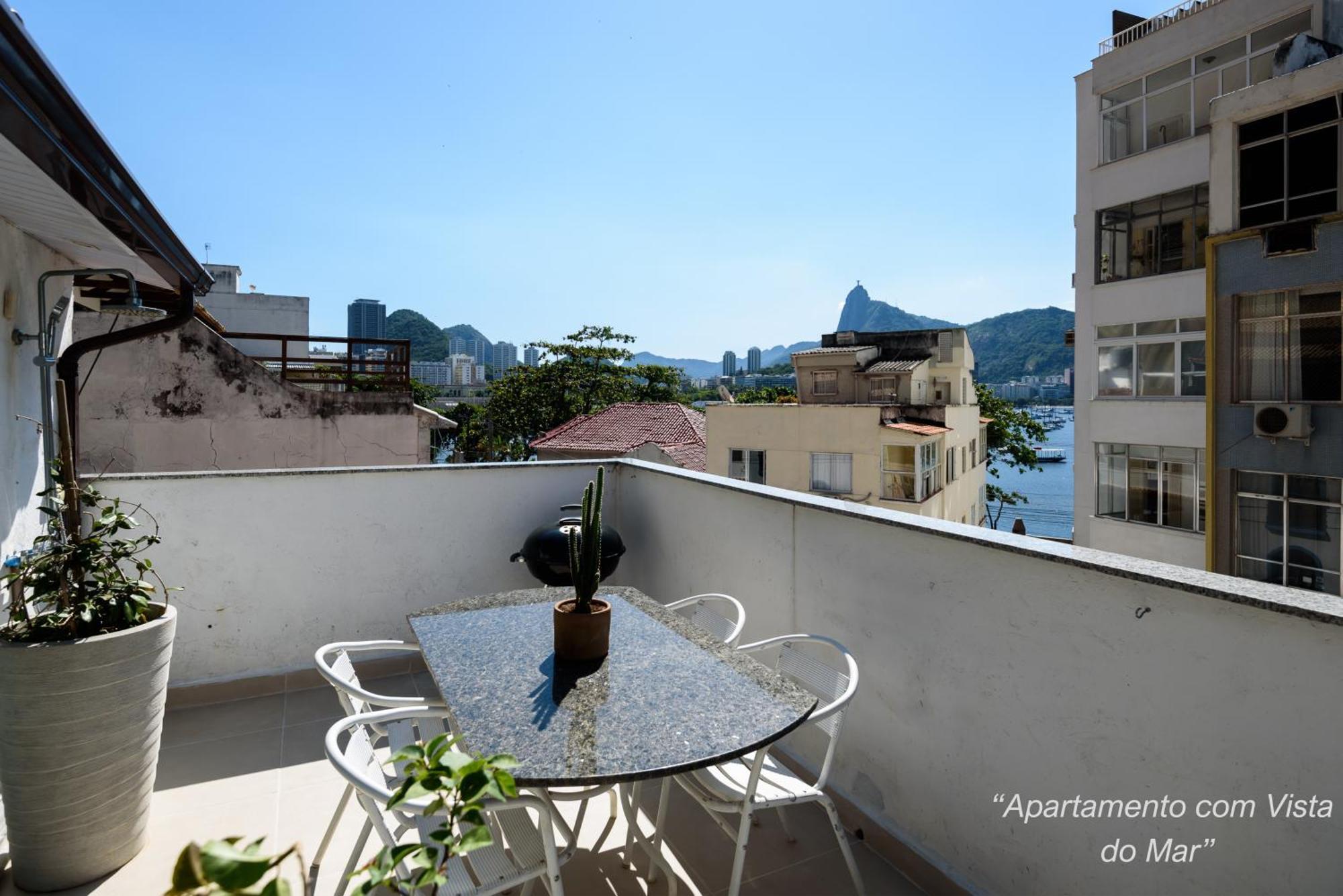 2 Quartos Na Urca Com Vista Para Baia De Guanabara A 700M Pao De Acucar Com Cozinha Completa E Wi-Fi - Bares, Restaurantes E Comercio Local A Poucos Metros Rio de Janeiro Zewnętrze zdjęcie