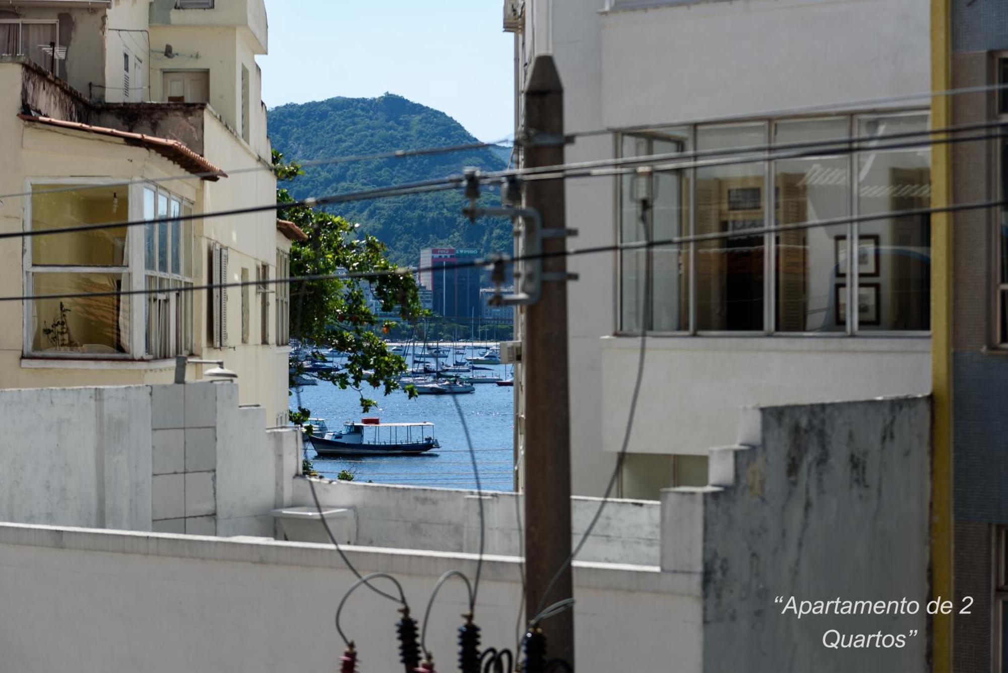 2 Quartos Na Urca Com Vista Para Baia De Guanabara A 700M Pao De Acucar Com Cozinha Completa E Wi-Fi - Bares, Restaurantes E Comercio Local A Poucos Metros Rio de Janeiro Zewnętrze zdjęcie